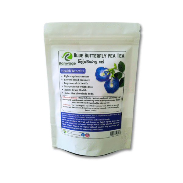 Blue Butterfly Pea Flower Tea - 30 Tea Bags | ANTI-OXIDANT RICH | Herbal Tea - Flower Based - Caffeine Free - 100% Natural - Detox Tea - Vegan - Non-GMO | Premium Zip pouch - Image 2
