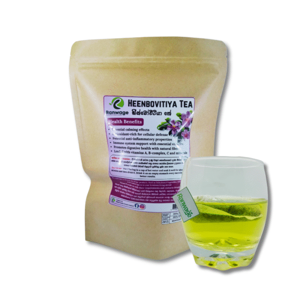 Heenbovitiya Tea - Caffeine Free - 100% Natural Vegan - Non-GMO | Premium Zip pouch - 30 Tea Bags - Image 2