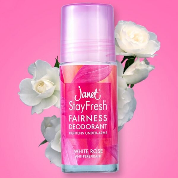 Janet Perfumed Deodorant, White Rose - 50ml