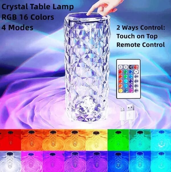 Rose Diamond Table lamp/රෝස් ඩයමන්ඩ් ටේබල් ලෑම්ප්