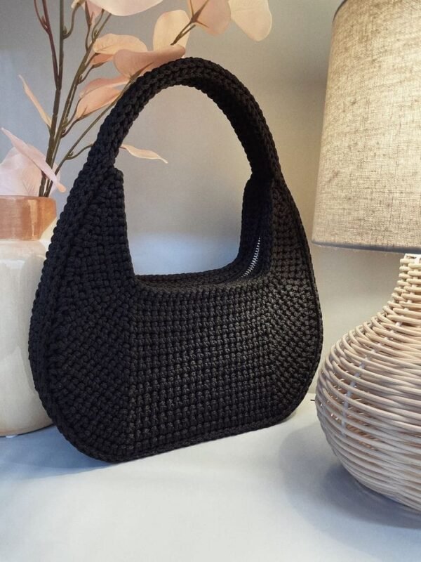 Crochet Hand Bag/ක්‍රොචට් හෑන්ඩ් බෑග් - Image 2