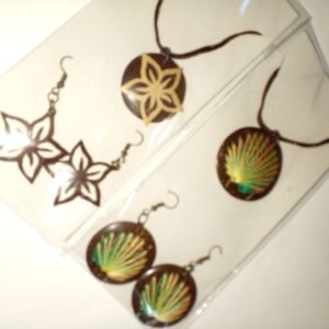 Coconut shell juwellery set/පොල් කටු ජුවලරි සෙට්