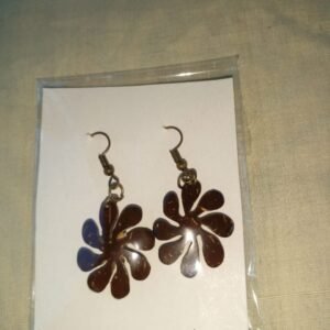 Coconut shell Tuzzel earrings /පොල්කටු එල්ලෙන කරාබු