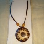 Coconut shell necklace/පොල් කටු මාල