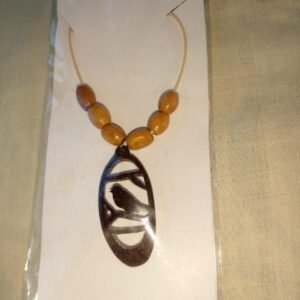 Coconut shell necklace/පොල් කටු මාල