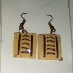 Coconut shell Tuzzel earrings /පොල් කටු එල්ලෙන කරාබු