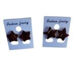 Coconut shell earrings /පොල් කටු කරාබු