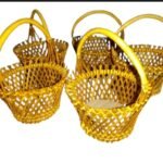 Coconut flakes flower bucket /පොල් ඉරටු මල් වට්ටි