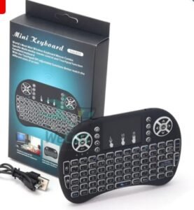 Wecart 2.4G wireless USB mini i8 Keyboard touch pad with Backlit/බැක්ලිට් - Image 2