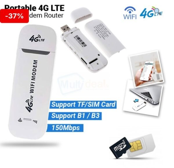 4G USB mordem with wifi Hotspot/වයි ෆයි හොස්පොට්