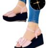 Butterfly wedges sandals