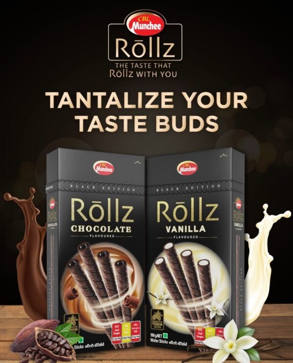 Munchee Rollz Chocolate - 100g - Image 3