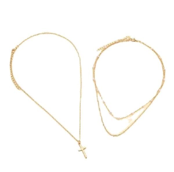 Pearl necklace set /මුතු ඇට මාල සෙට් එක - Image 4