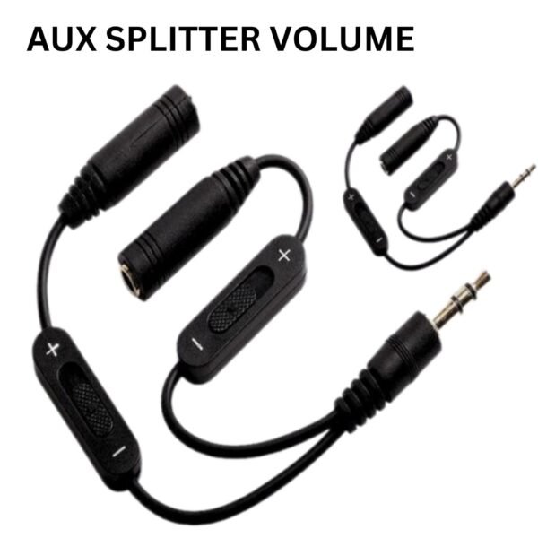 Audio jack splitter cable separate volume control /ඕඩියෝ ජැක් ස්ප්ලිටර්