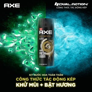 AXE Gold Temptation Gold Amber and Vanilla Scent Deodorant Body Spray (135ml) - Image 3