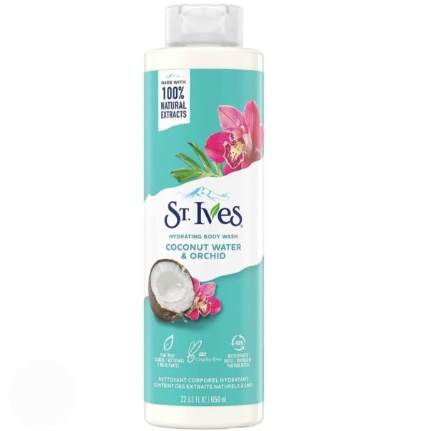 ST Ives coconut water and orchid body wash/පොල් වතුර සහ ඕකිඩ් බොඩී වොශ්