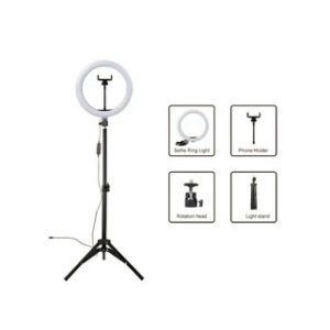 2M Adjustable LED Ring Light with Tripod Stand /ට්‍රයිපෝඩ් ස්ටෑන්ඩ්
