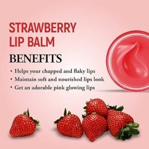 Strawberry lip balm/ස්ට්‍රෝබෙරි ලිප් බාම් - Image 3