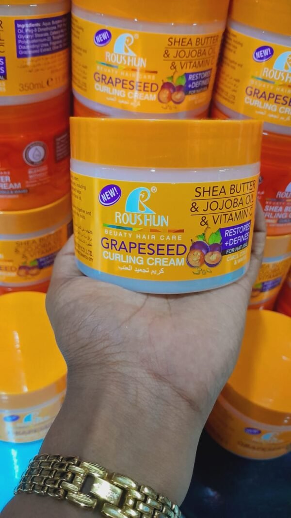 Roushun Grapeseed curling cream/ග්‍රේප්ස්සීඩ් කර්ලින් ක්‍රීම් - Image 2