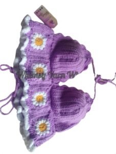 Crochet bralette top/ක්‍රොචට් බ්‍රැලෙට් ටොප් - Image 2