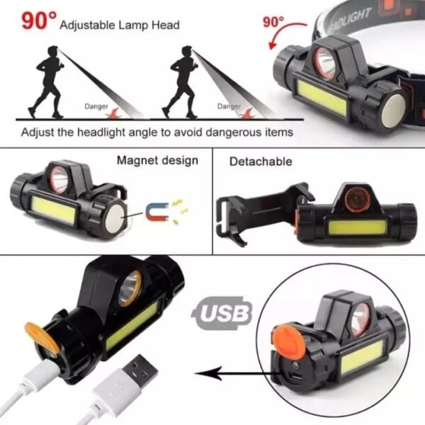 Reachargeable Headlamp/‍රීචාජ්බල් හෙඩ් ලෑම්ප්