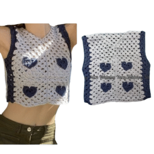 Crochet crop Top/ක්‍රොචට් ක්‍රොප් ටොප්