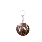 Coconut Shell Key Tag