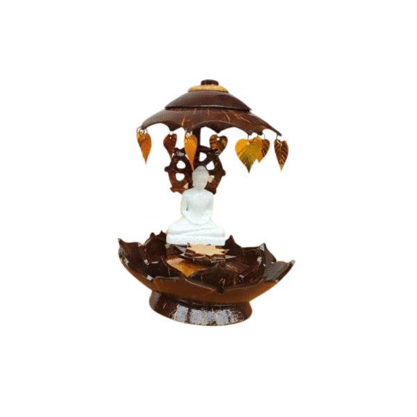 Coconut Shell Buddha Statue - Image 2
