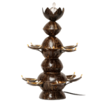 Coconut Shell Lamp With Buddha