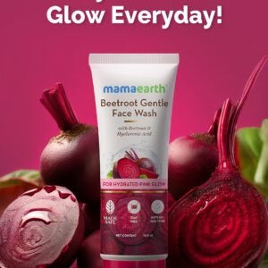 Mamaearth beatroot gentle face wash/බීට්රූට් ජෙන්ට්ල් ෆේස් වොෂ්