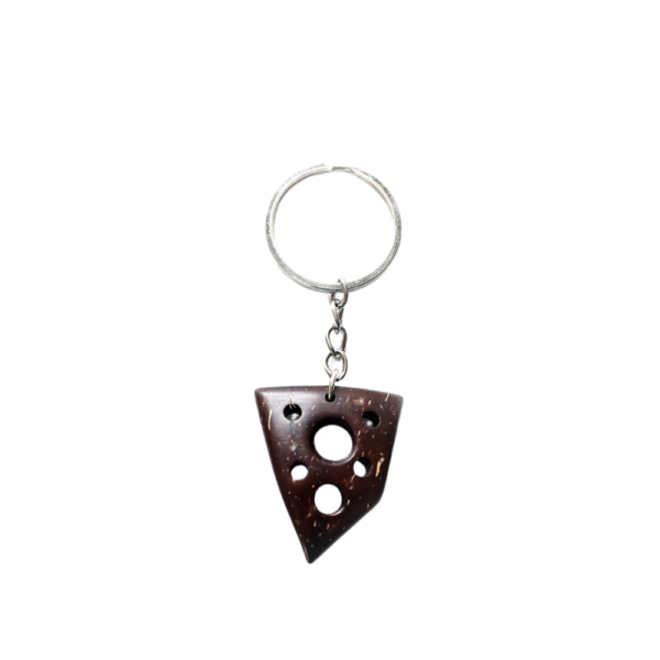 Coconut Shell Key Tag