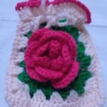 Rose flower gift pouch/රෝස් ෆ්ලවර් ගිෆ්ට් පවුච්
