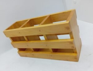 Handcrafted wooden storage Rack - Image 4