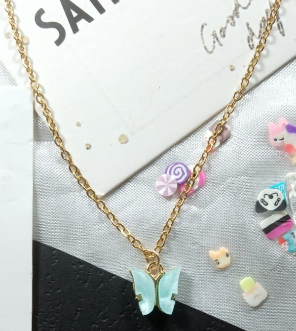Korean Butterfly Design Necklace