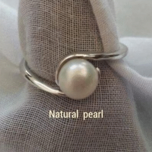 Orginal pearl with silver Ring