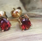 Garnet Gem Earrings