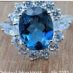 Blue Topaz Silver Ring