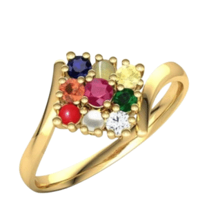 Natural Gems Silver Ring