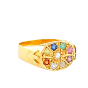 Natural Gems Silver Ring