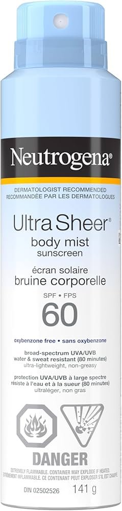 Neutrogena Ultra Sheer Body Mist Sunscreen SPF 60 - Image 3