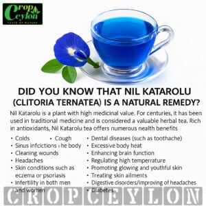 Blue Butterfly Pea Flower Powder 50g - නිල් කටරොලු මල් පවුඩර්