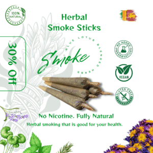 Blue Lotus - Herbal Blended Smoking Sticks | 10 Sticks | Free Shipping